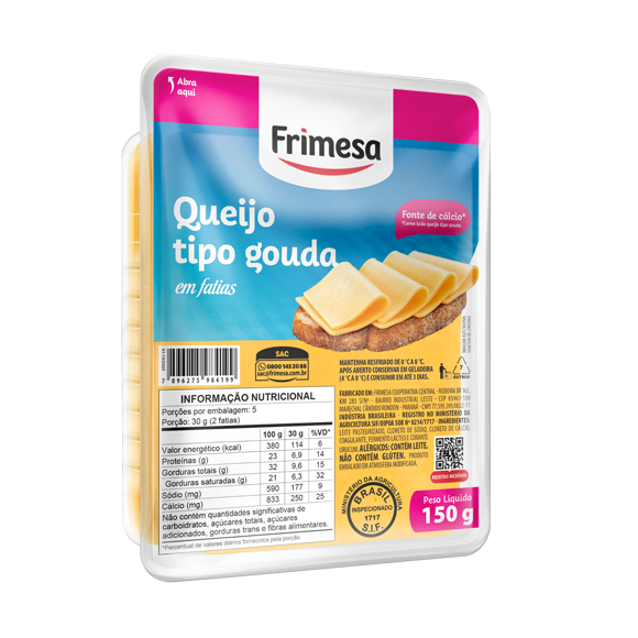 Queijo Tipo Gouda fatiado