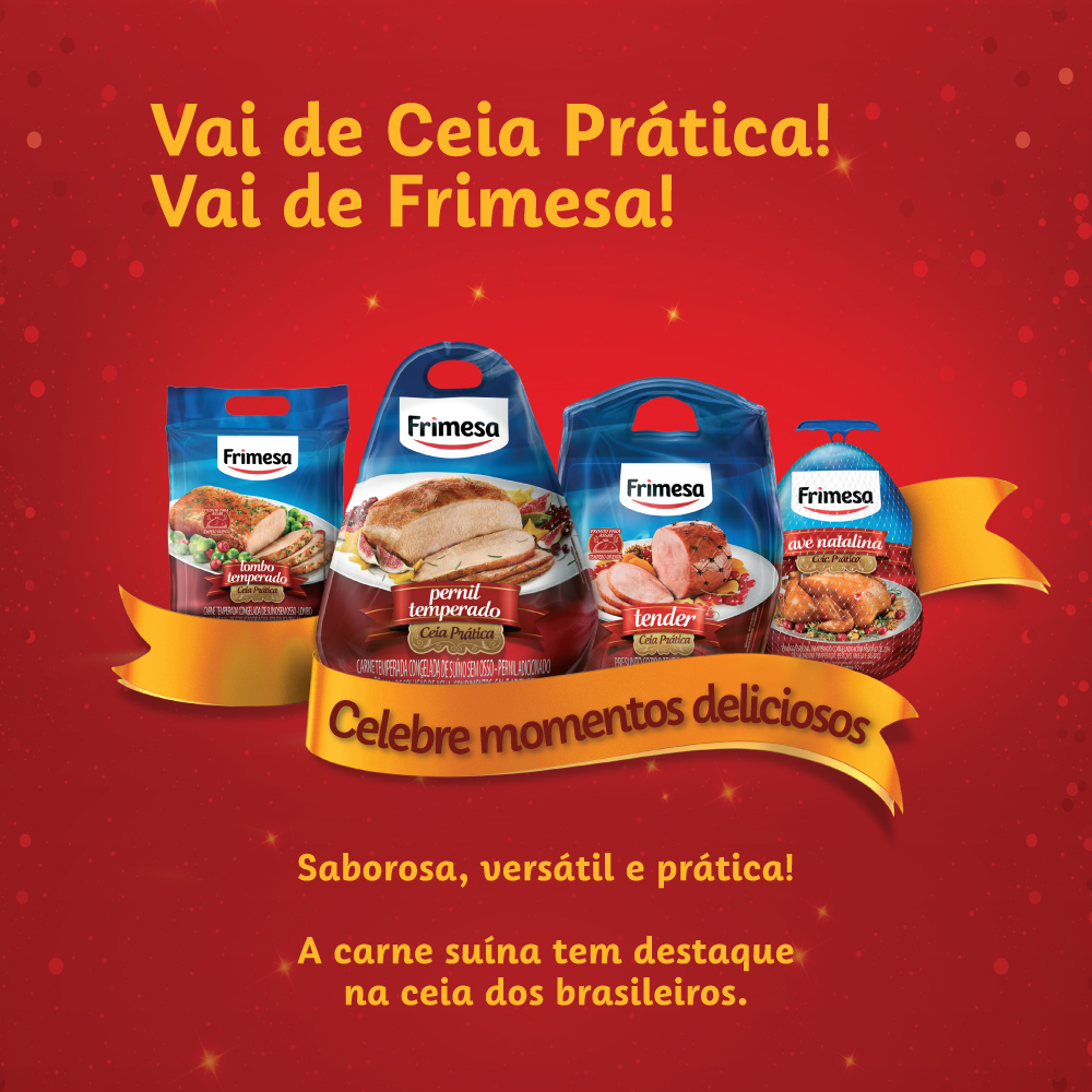 Na Ceia de Natal, Vai de Carne Suína Frimesa