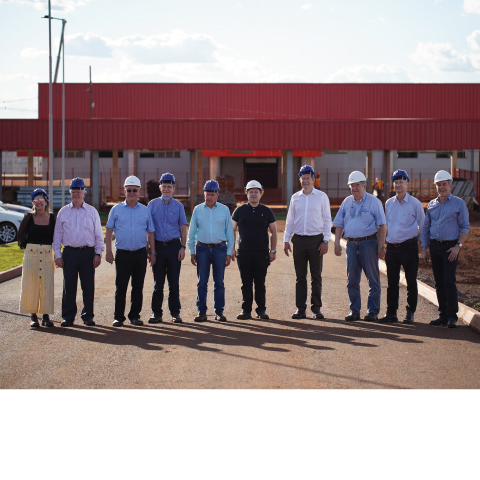 Conselho de Administração da Frimesa visita obra em Assis Chateaubriand