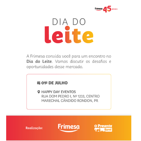 Frimesa promove o Dia do Leite