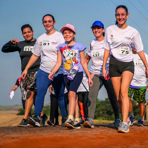 Caminhada com amigos ocorreu nesse domingo