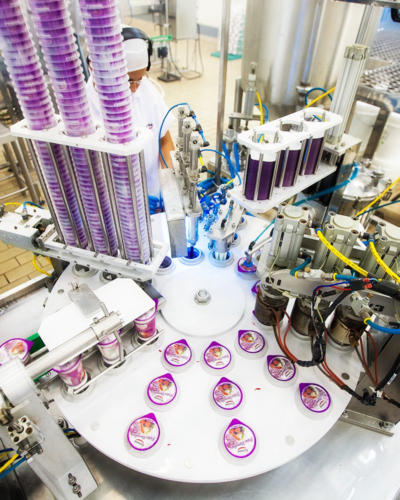 Ampliación de los yogures