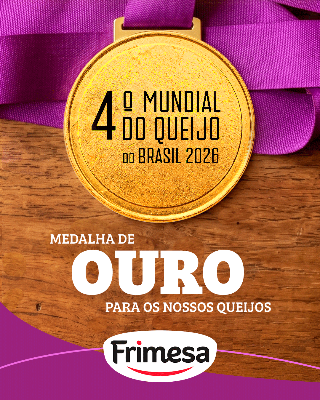 Excelência Premiada: Frimesa é “ouro” no 4º Mundial do Queijo do Brasil