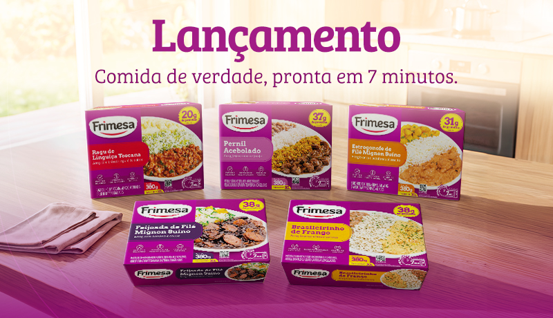 Frimesa entra no mercado de Pratos Prontos Congelados com foco em nutrição e conveniência